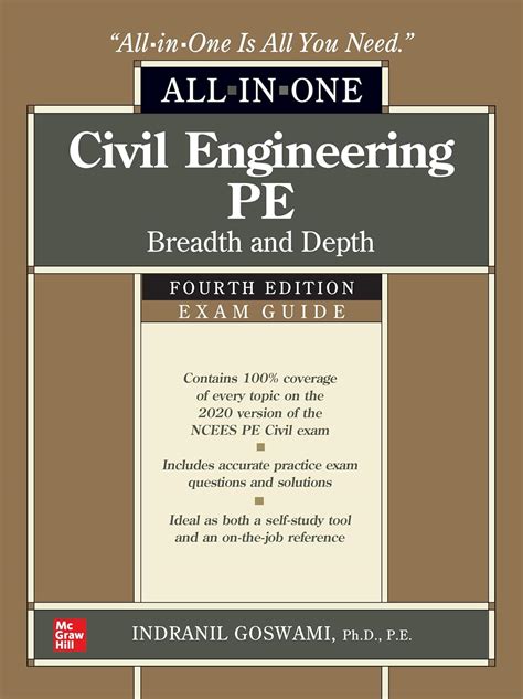 Civil Engineering PE All-in-One Exam Guide: Breadth And Depth Fourth Edition