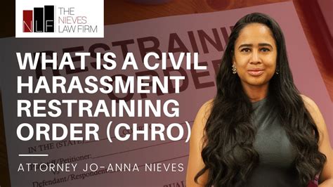 Civil Harassment Restraining Order (CHRO)
