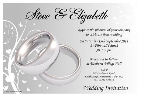 Civil Wedding Invitation Templates