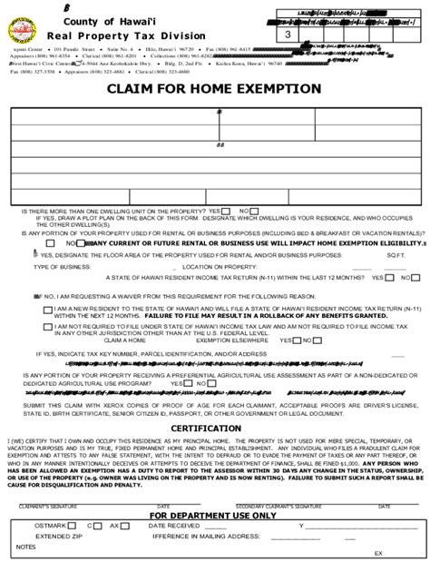 File your Oahu Homeowner's Exemption by September 30