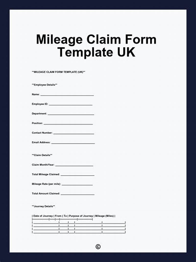 Claim Form Example Uk