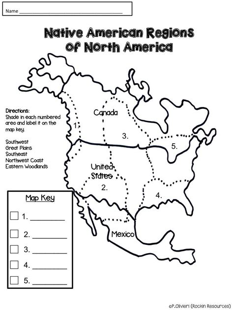 North America Review Map ESL worksheet by psyke117
