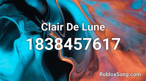 Clair De Lune Roblox ID