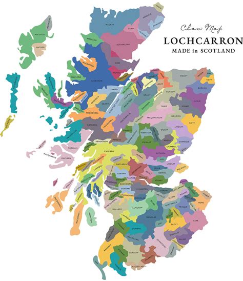 Scottish Clan Map Scottish clans, Clan, Scottish