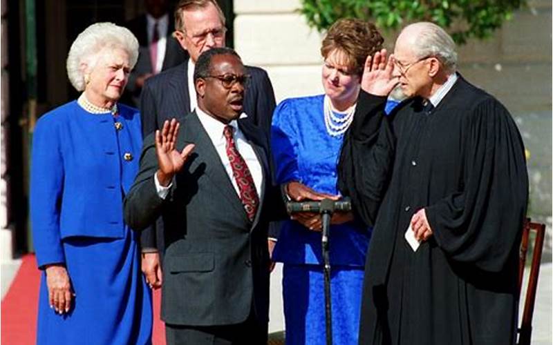 Clarence Thomas Being Sworn In
