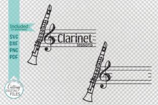 Download Clarinet Monogram Cutting Template For Crafts
