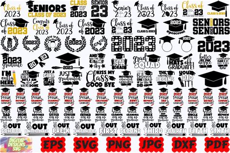 Class of 2023 Svg: Elevate Your Commemorative Gear with Unique Graduation Designs