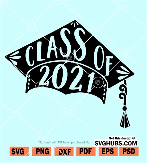 Download Class of 2021 SVG File - SVG Design Silhouette Free PSD Mockups