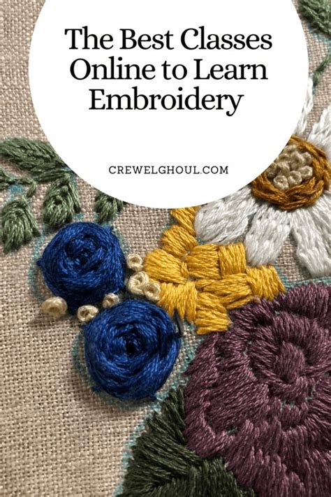 Classes To Learn Embroidery