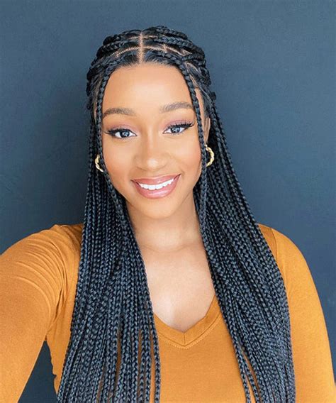 Classic Box Braids: Timeless & Versatile