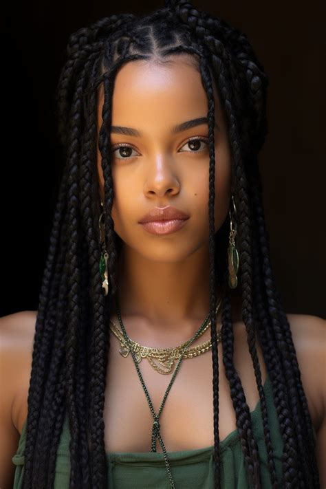 Classic Box Braids Bob