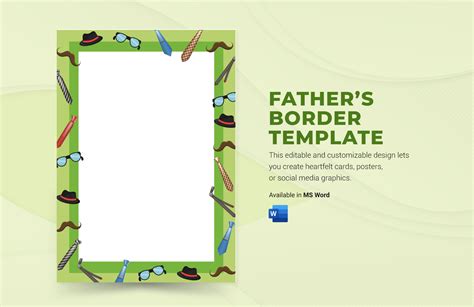 Classic Father's Day Border Designs