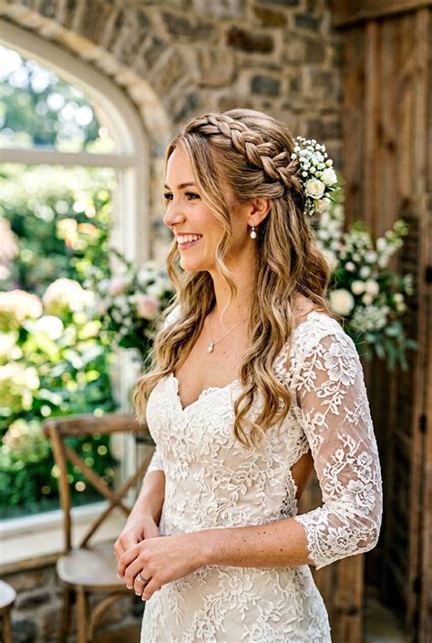 Classic Half-Up Crown Braid
