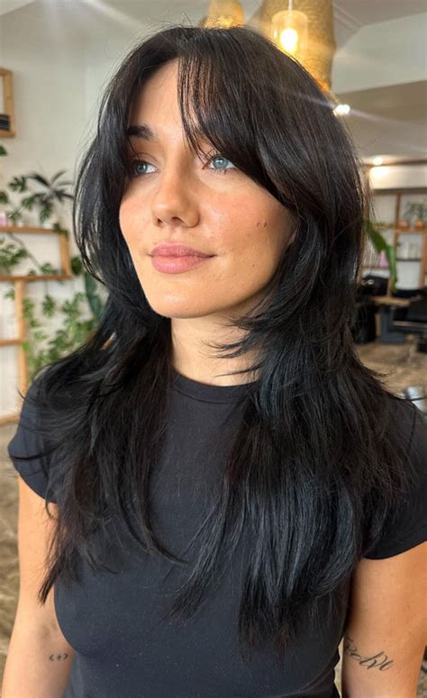 Classic Layered Cut With Curtain Bangs