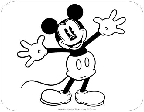 Classic Mickey: Timeless Coloring Fun