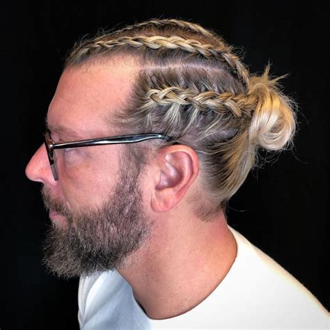 Classic Single Braid Man Bun
