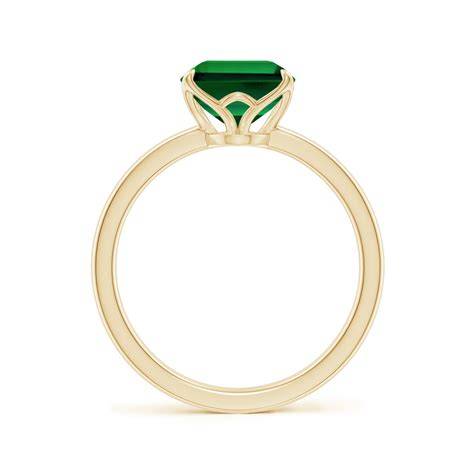 Classic Solitaire Emerald Rings