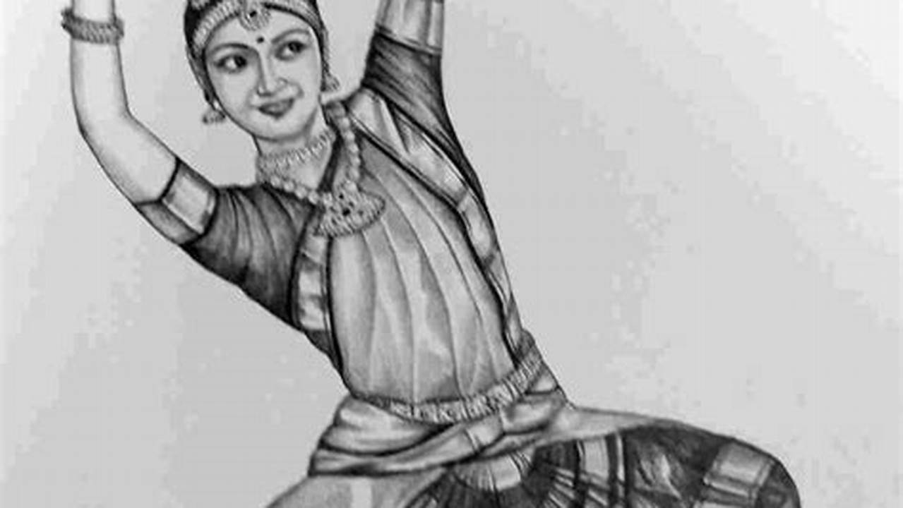 Classical Dance Pencil Sketch: Capturing the Essence of Movement