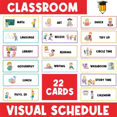 Classroom Daily Routine Free Printable Visual Schedule For Classroom