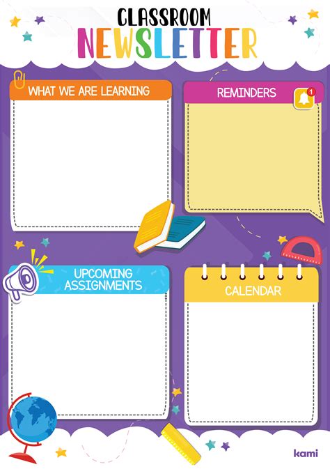 Classroom Newsletter Templates Free
