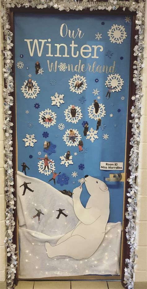 Snowflakes and Sparkles: Stunning Classroom Winter Door Decorations to Brighten Up Your School
