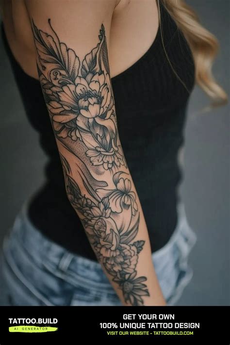 Classy Arm Tattoos For Females