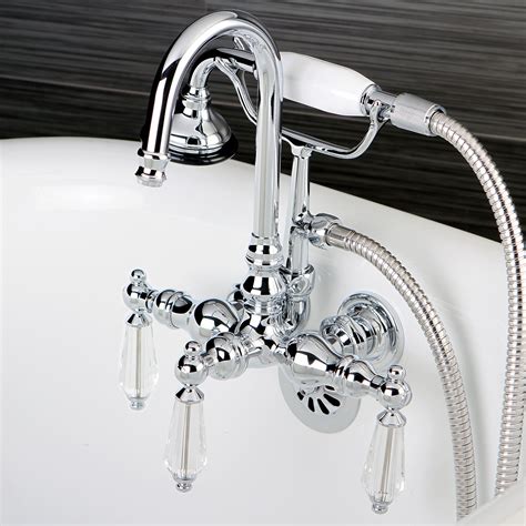 Kingston Brass KS287PB Essex Clawfoot Tub Faucet with Hand Shower eBay