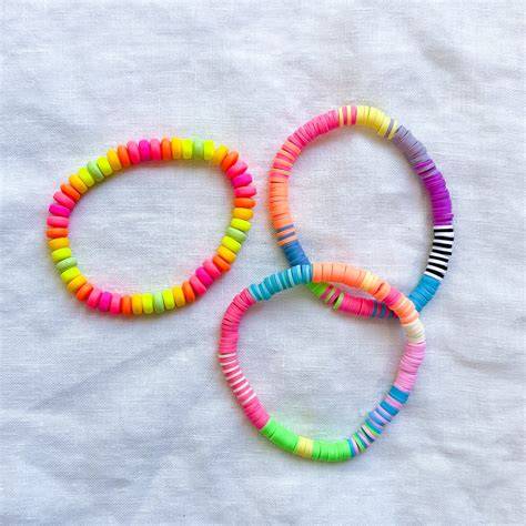 Clay Bead Bracelet Gradient Effects