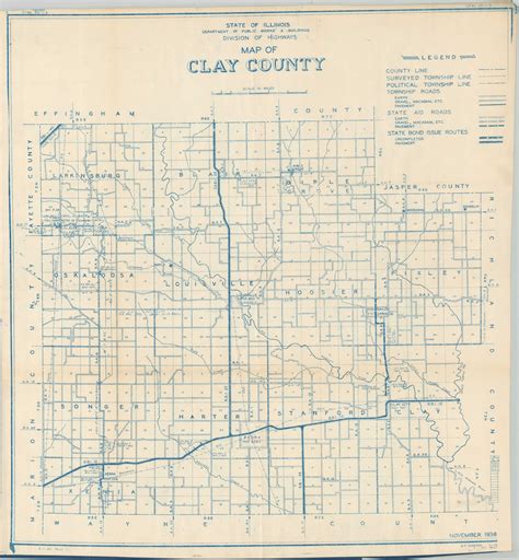 Clay County, Illinois Maps and Gazetteers