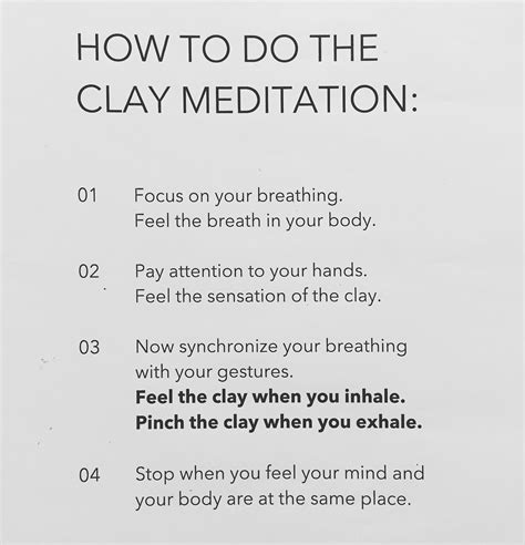 Clay Meditation