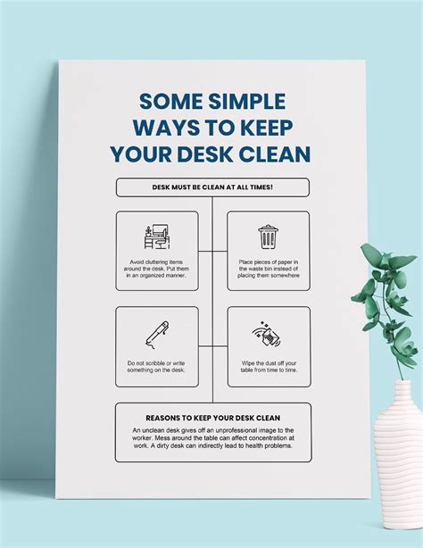 Clean Desk Policy Poster