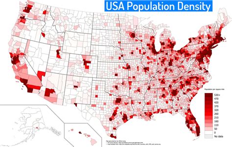 U. S. Population Density Map TheSurvivalPlaceBlog