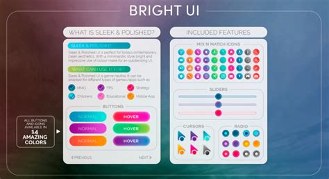 Clean and Colorful UI