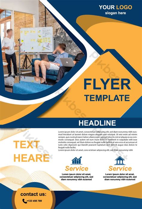 Clean Simple Business Flyer Template Psd Design Free PSD Templates, PNG