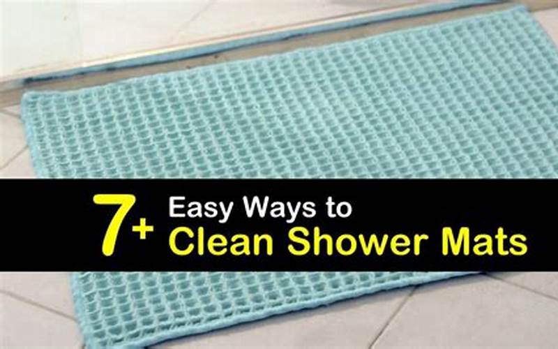 Cleaning And Maintaining A Bathroom Mat