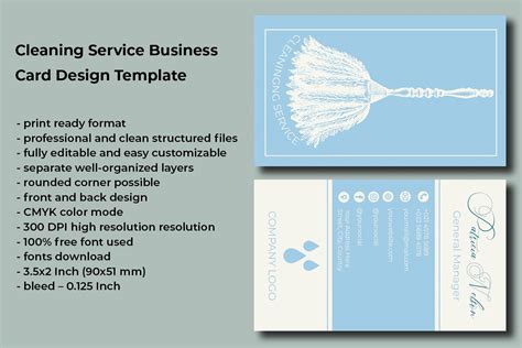 Cleaning Business Card Template