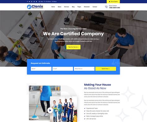 Cleaning Services Website Template