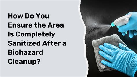 Cleanup and Sanitization