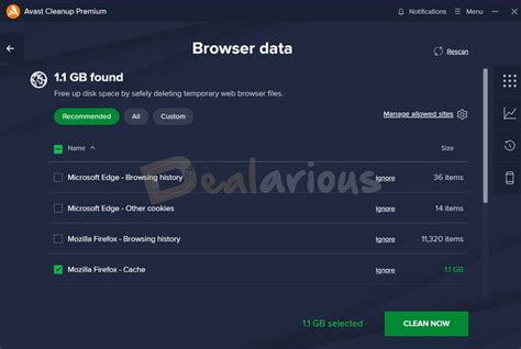 Cleanup browser search and homepage data