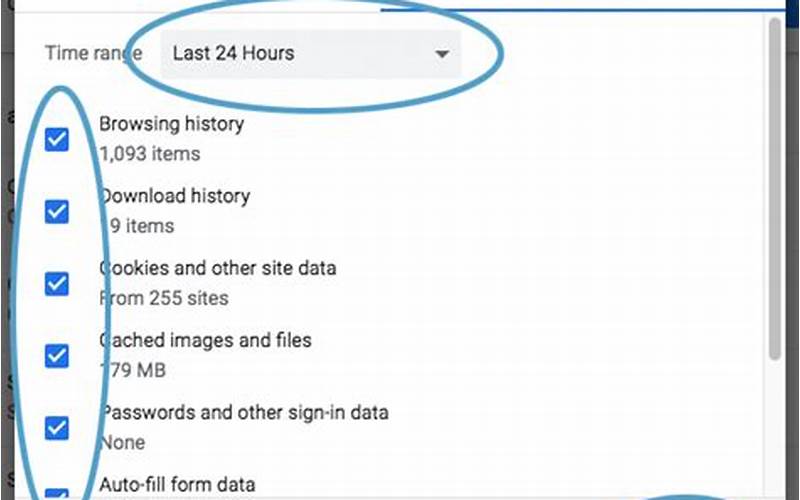 Clear History And Website Data Screenshot