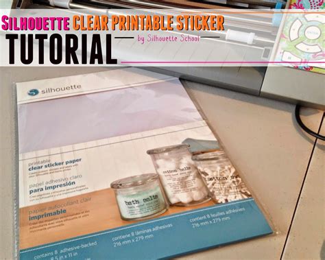 Clear Adhesive Printable Paper