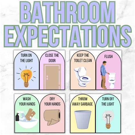 Clear Bathroom Expectations
