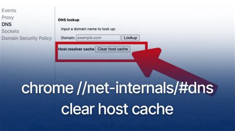 Clear Chrome Host Cache
