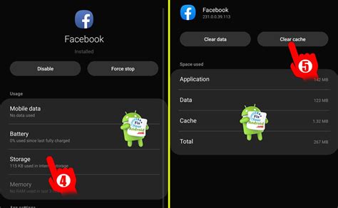 Clear Facebook Cache on Android