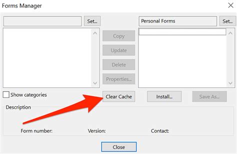 Clear Form Cache In Outlook