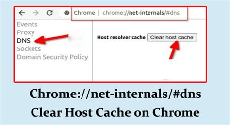 Clear Host Cache in Chrome