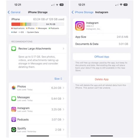 Clear Instagram App Cache on iPhone