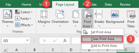 Clear Print Area