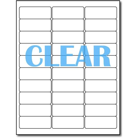 Clear Printable Sticker Labels