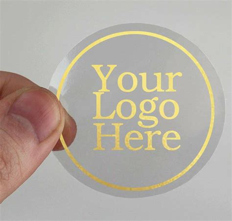 Clear Round Printable Stickers